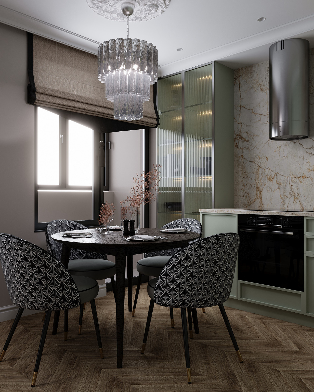 Дизайн проект Кухни-гостинной