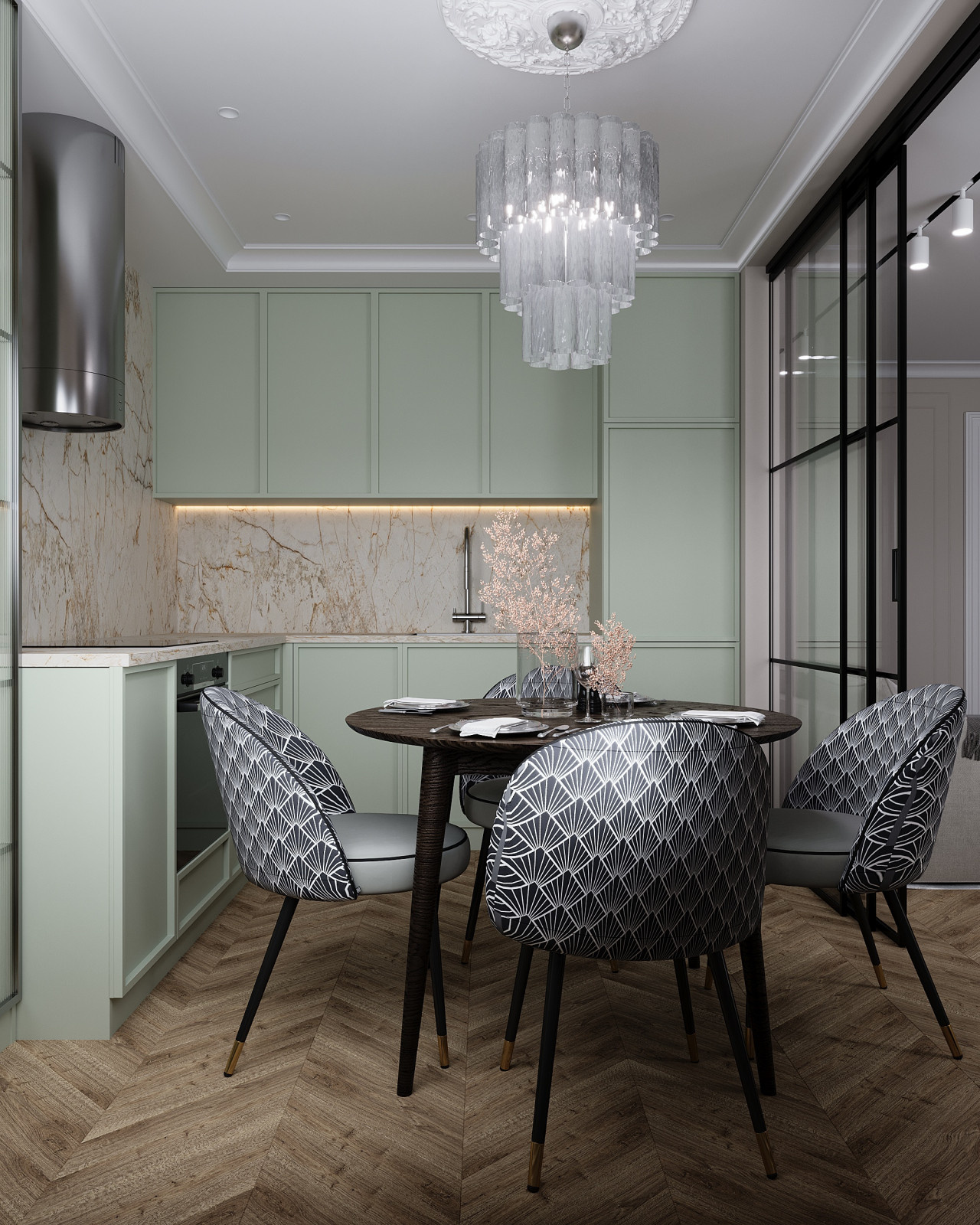 Дизайн проект Кухни-гостинной