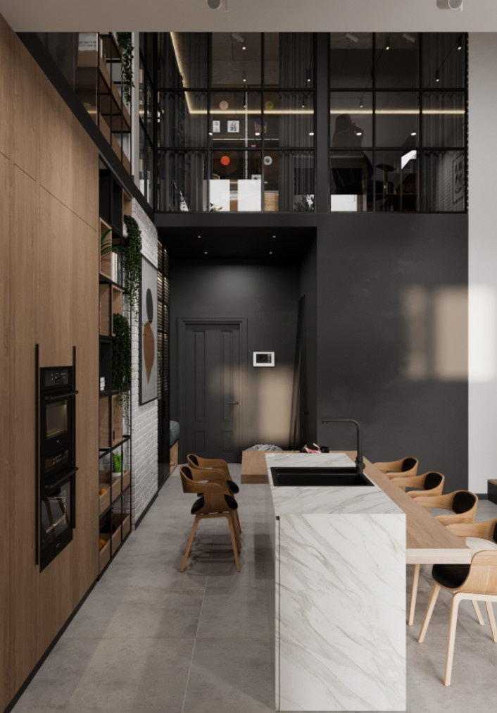 Дизайн двухуровневой квартиры в Ростове-на-Дону