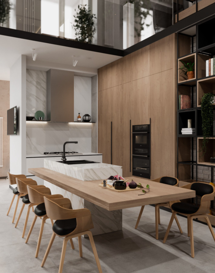 Дизайн двухуровневой квартиры в Ростове-на-Дону