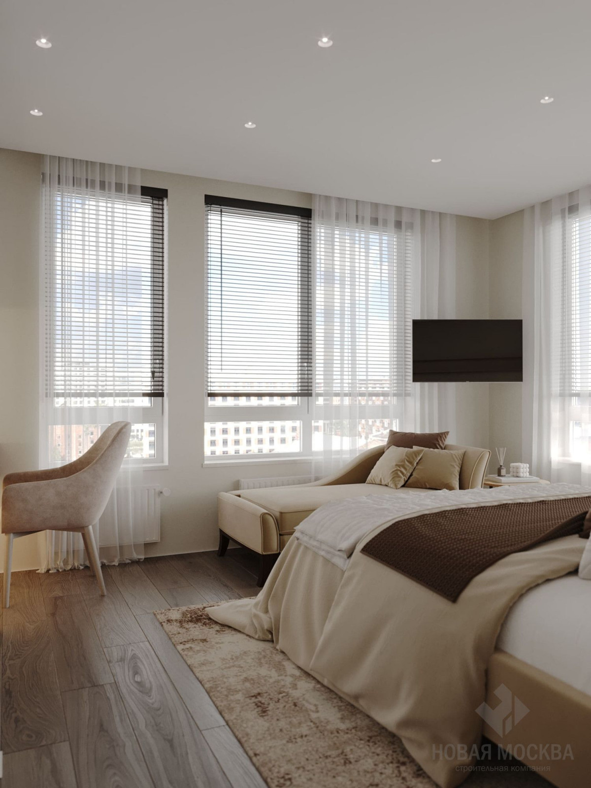 Дизайн двухкомнатной квартиры по адресу: улица Василия Аксенова, дом 2