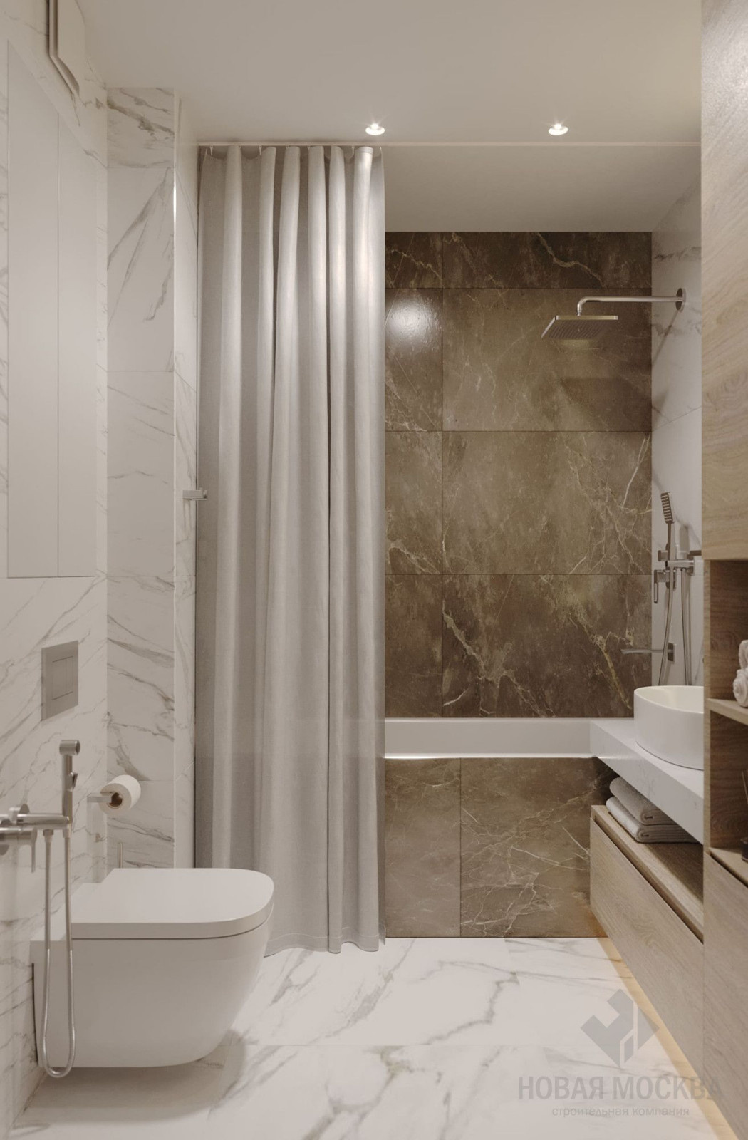 Дизайн двухкомнатной квартиры по адресу: улица Василия Аксенова, дом 2