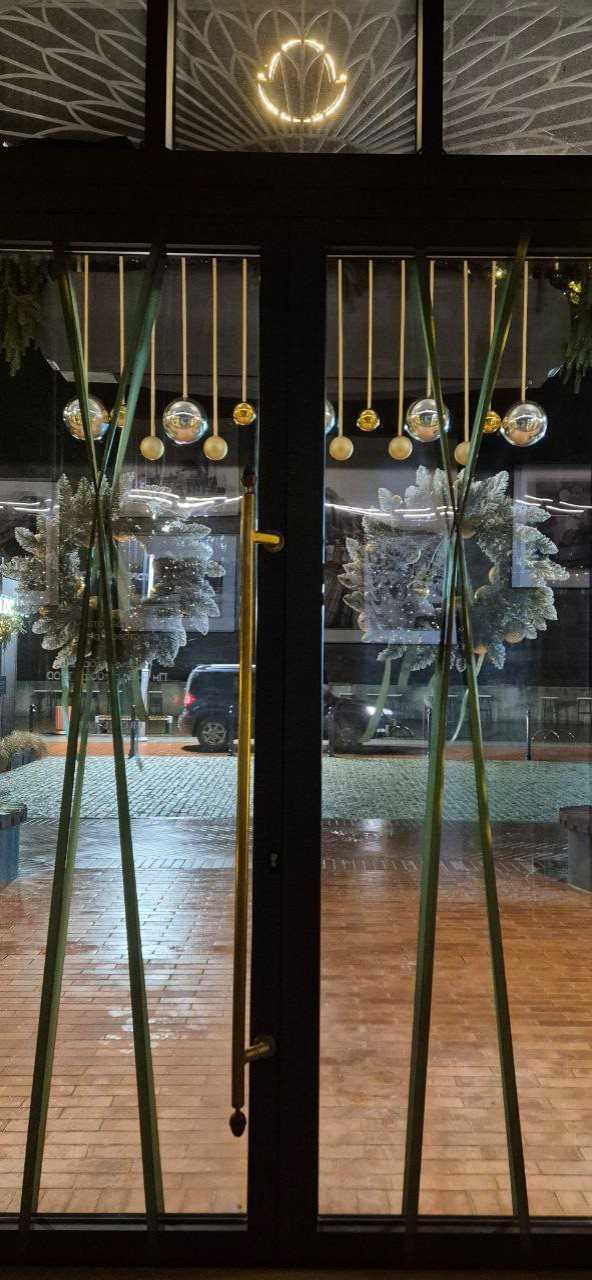 Новогодний декор Бювета в Светлогорске