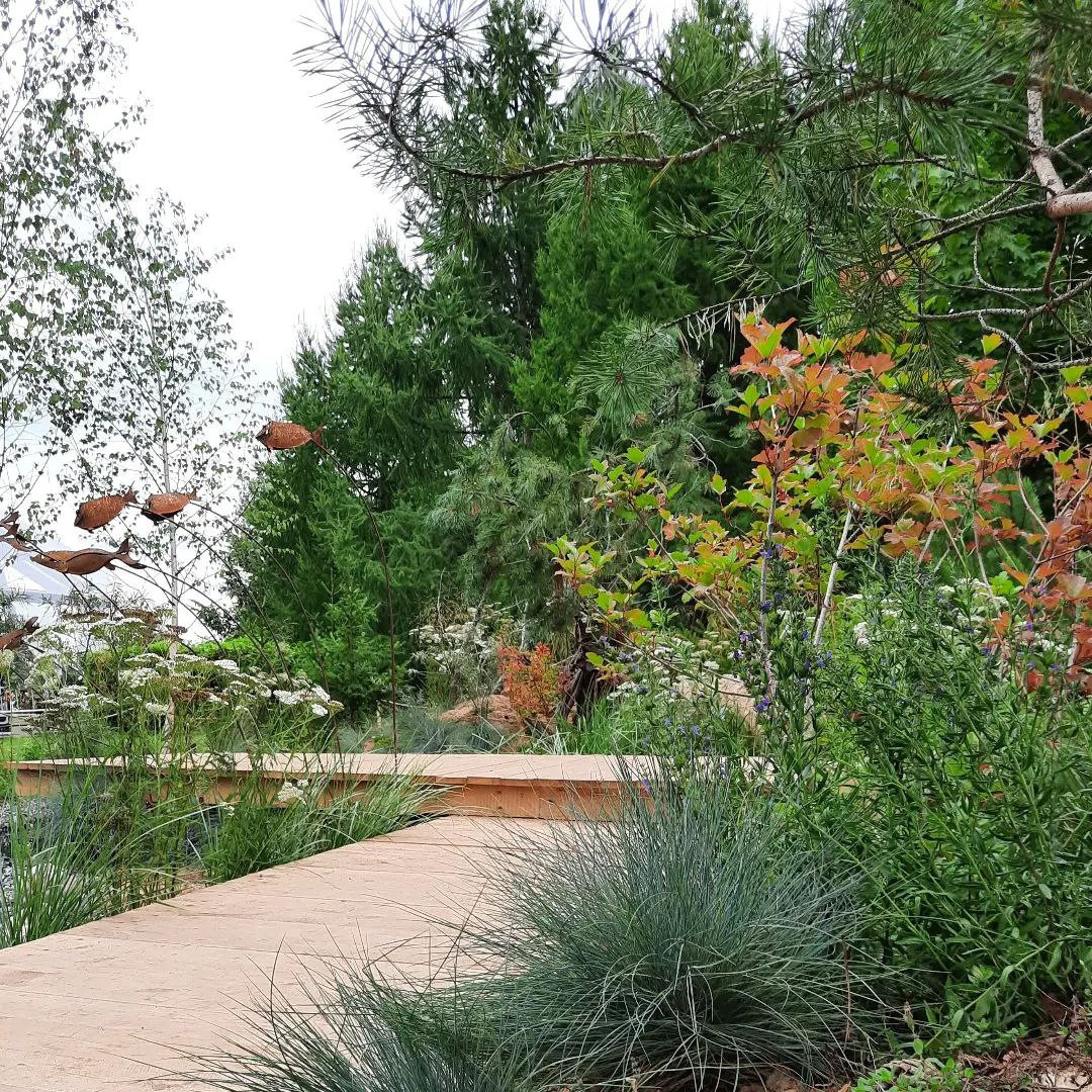 Выставочный сад о Куршской косе на фестивале садов в Царицыне "Дом Воды и Ветра"