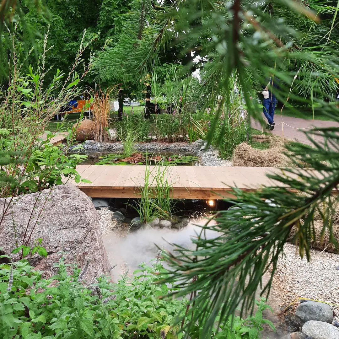 Выставочный сад о Куршской косе на фестивале садов в Царицыне "Дом Воды и Ветра"