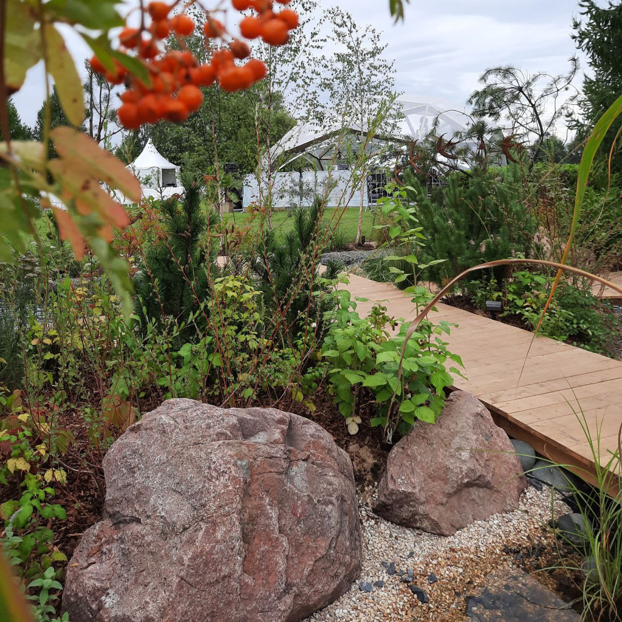 Выставочный сад о Куршской косе на фестивале садов в Царицыне "Дом Воды и Ветра"