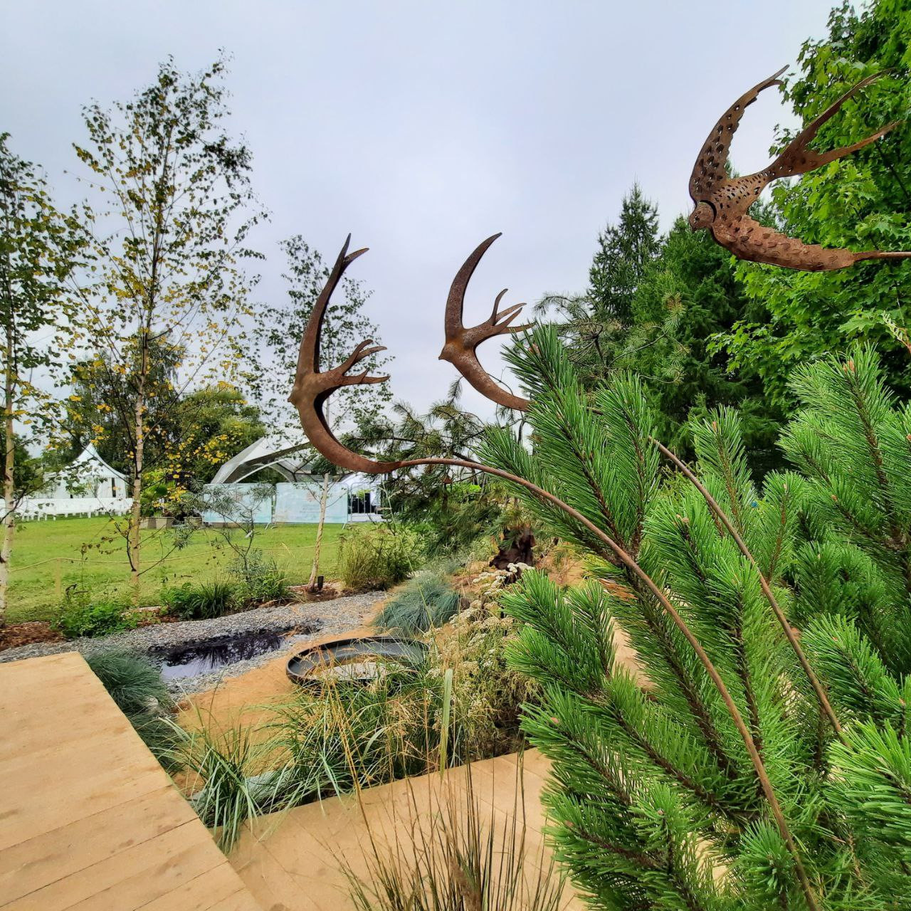 Выставочный сад о Куршской косе на фестивале садов в Царицыне "Дом Воды и Ветра"