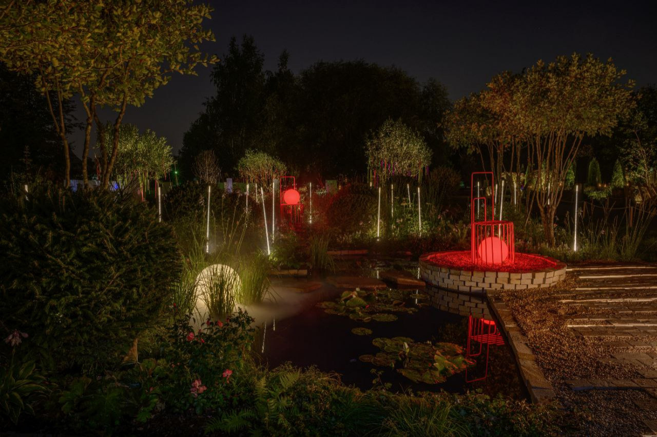 Выставочный сад на фестивале в Царицыне "Видение розы"