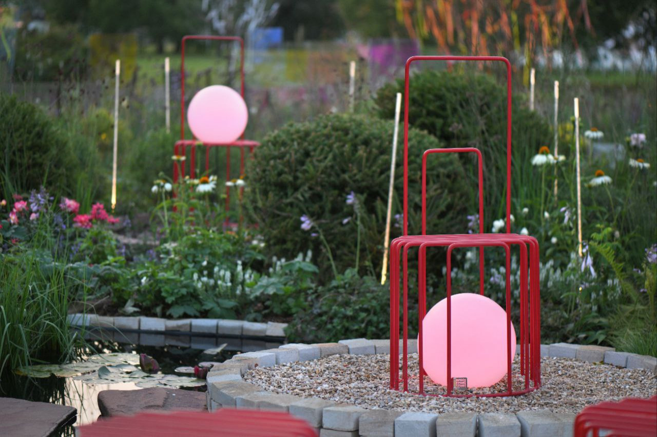 Выставочный сад на фестивале в Царицыне "Видение розы"