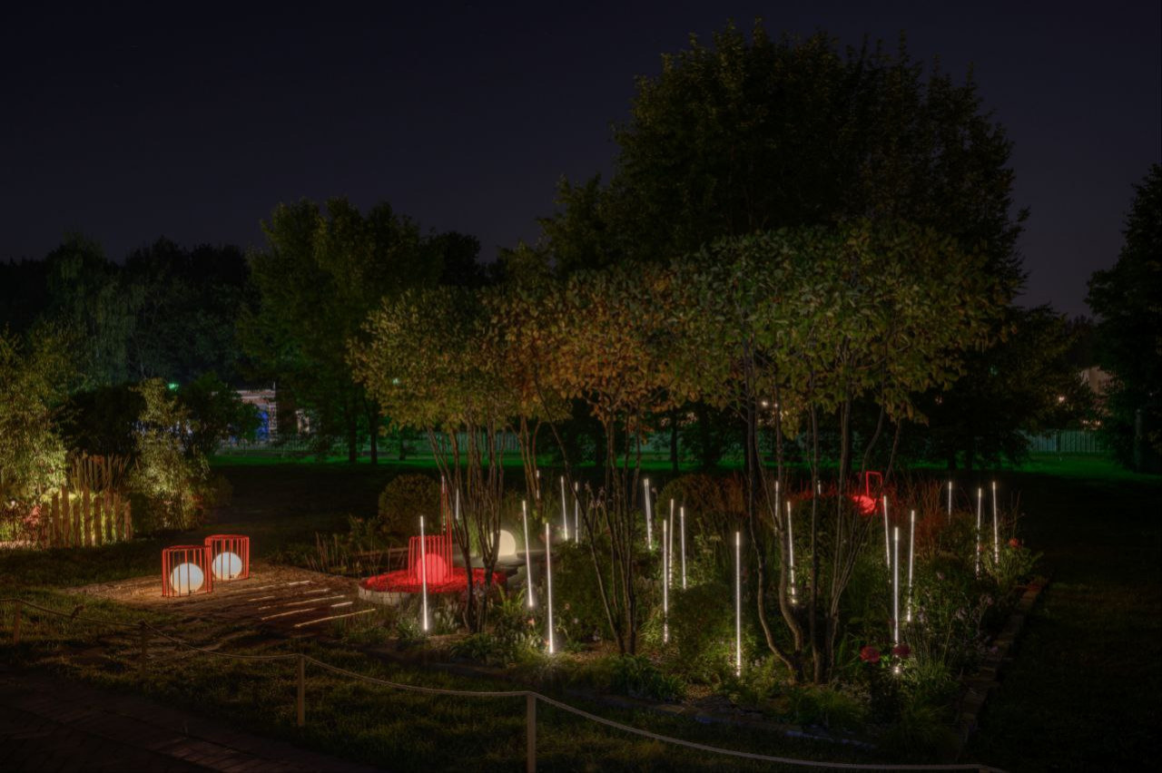 Выставочный сад на фестивале в Царицыне "Видение розы"