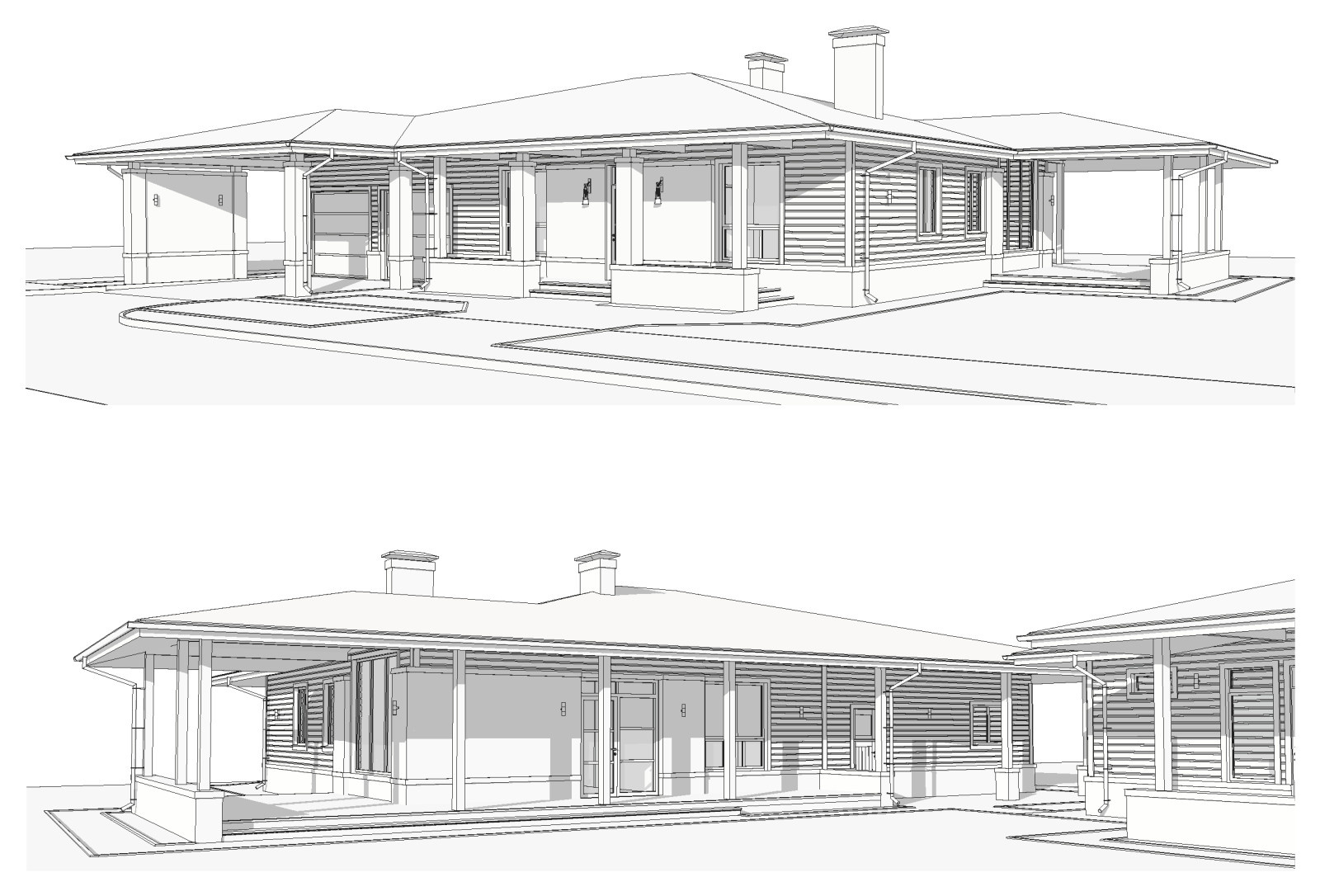 Индивидуальный жилой дом деревянной конструкции.