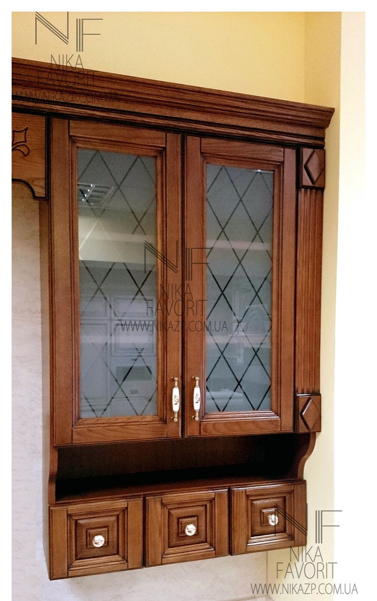 CLASSIC WOODEN KITCHEN (WALNUT COLOR)