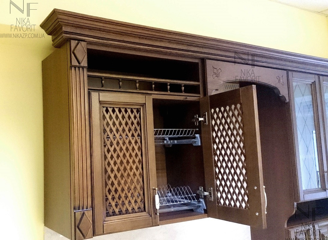 CLASSIC WOODEN KITCHEN (WALNUT COLOR)