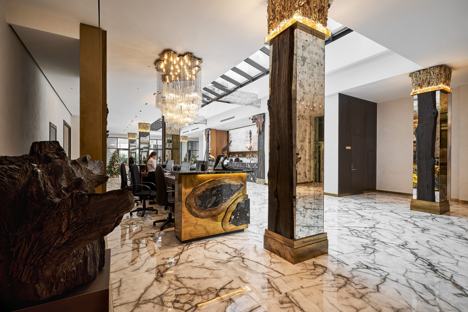 Оформление фойе отеля | LUCIANO HOTEL & SPA, Сочи