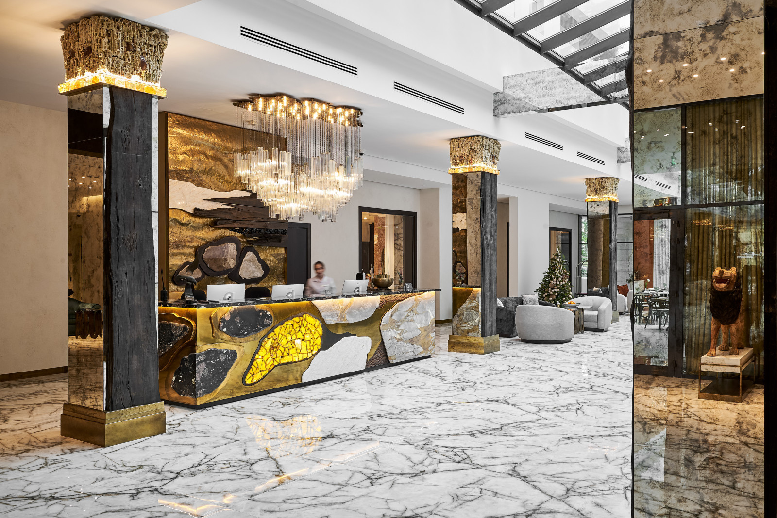 Оформление фойе отеля | LUCIANO HOTEL & SPA, Сочи