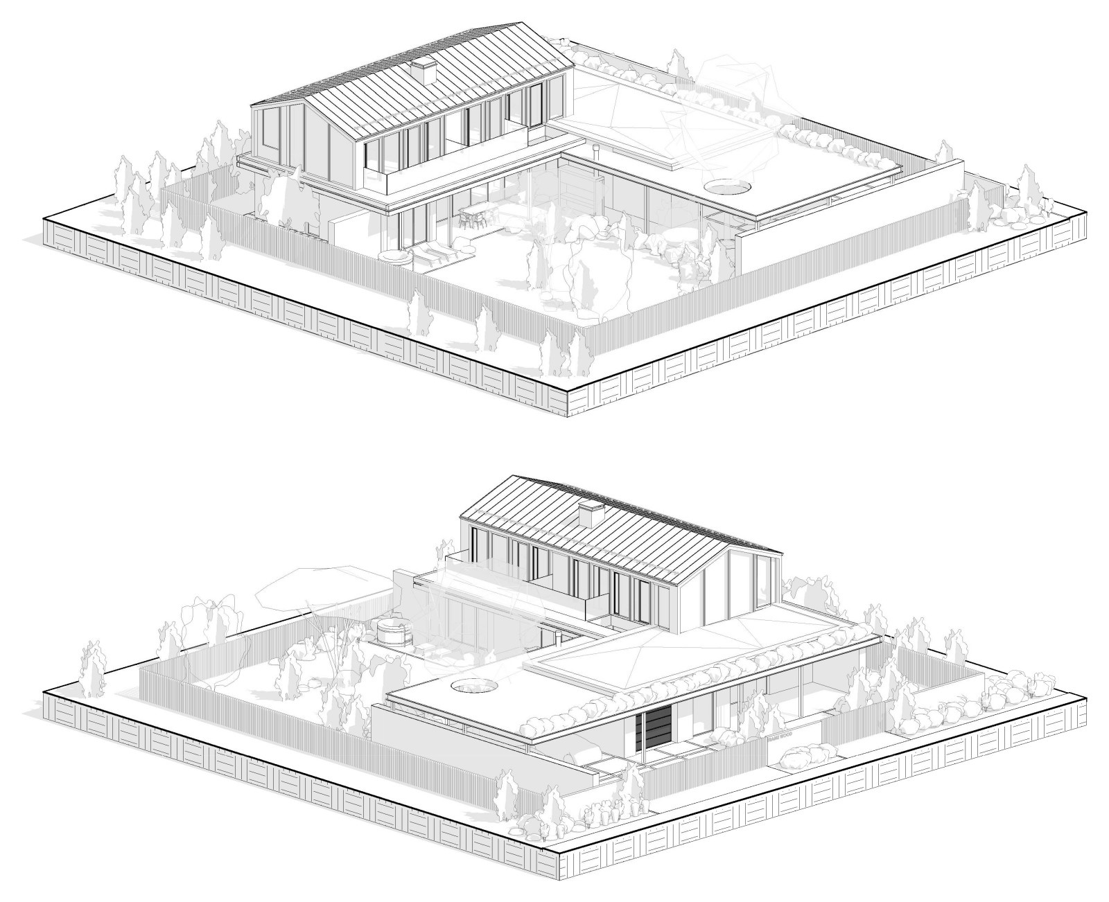 Эскизный проект дома Frame Wood