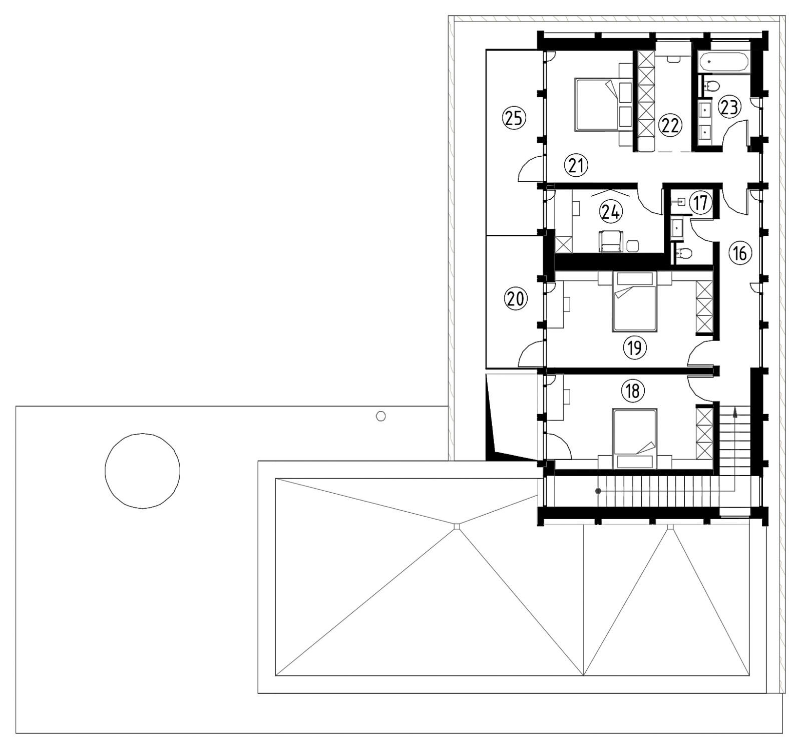 Эскизный проект дома Frame Wood