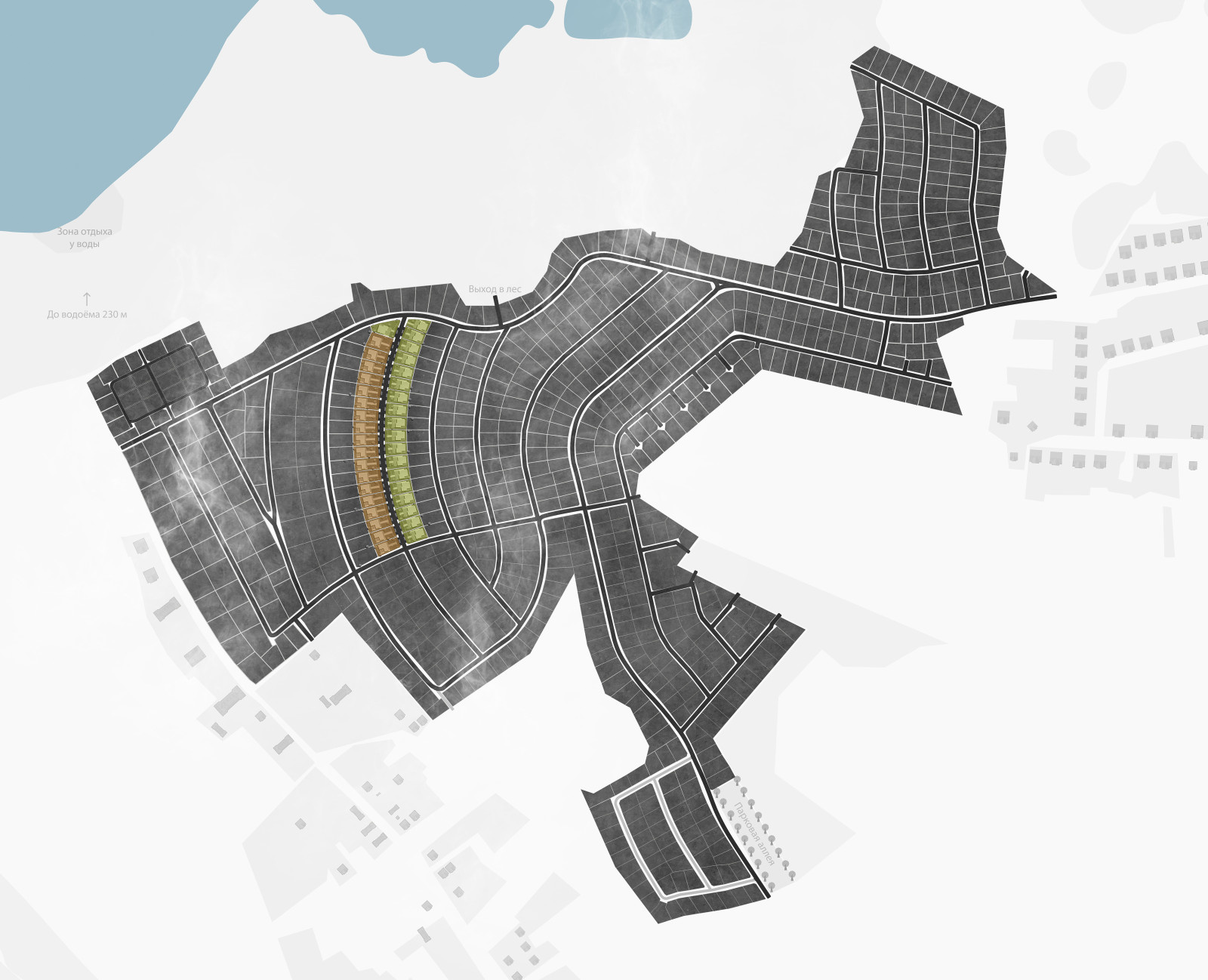 Концепция поселка GREEN VILLAGE, 3.06 Га