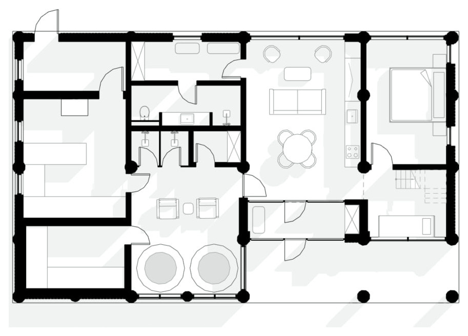 Архитектурный проект бани премиум класса Strada