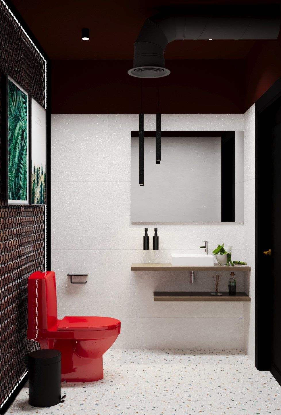 Дизайн проект салона красоты в стиле лофт