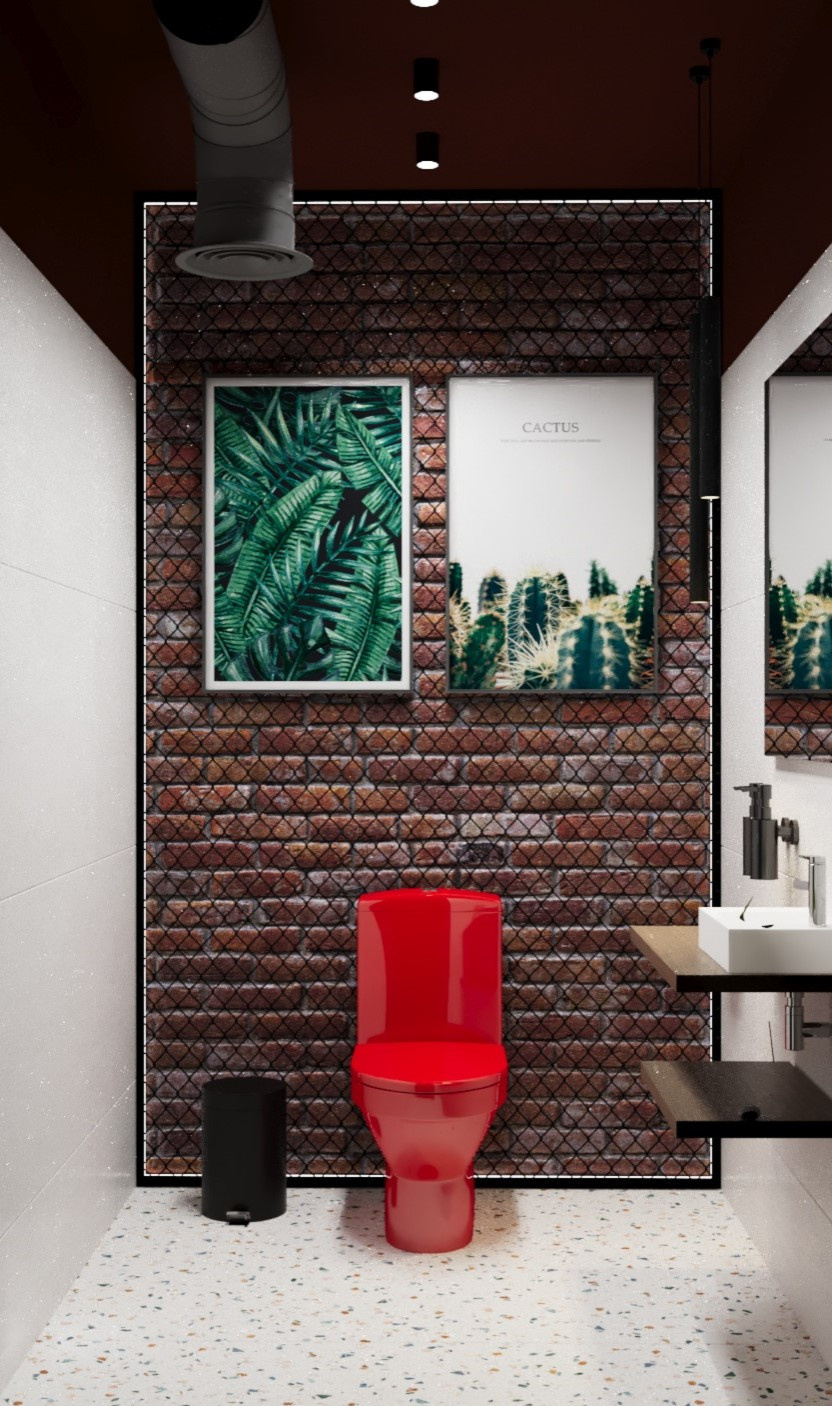 Дизайн проект салона красоты в стиле лофт