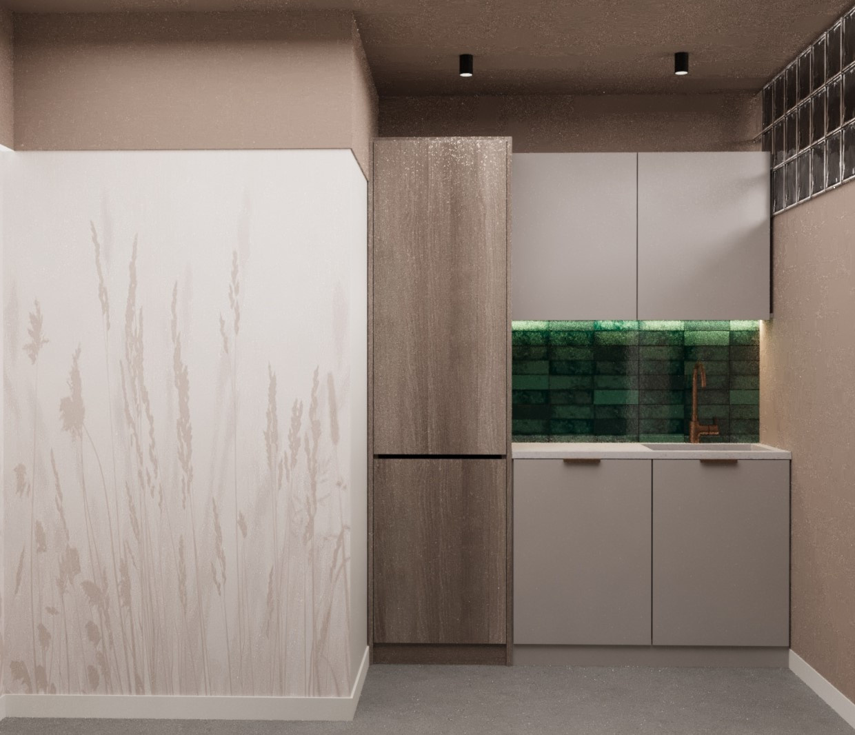 Дизайн проект салона красоты в стиле лофт