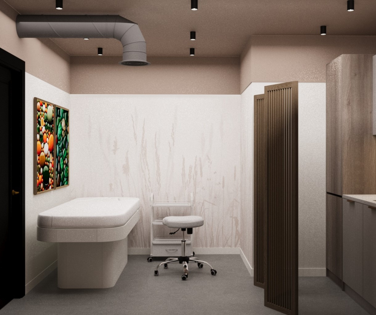 Дизайн проект салона красоты в стиле лофт