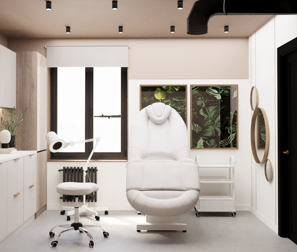 Дизайн проект салона красоты в стиле лофт