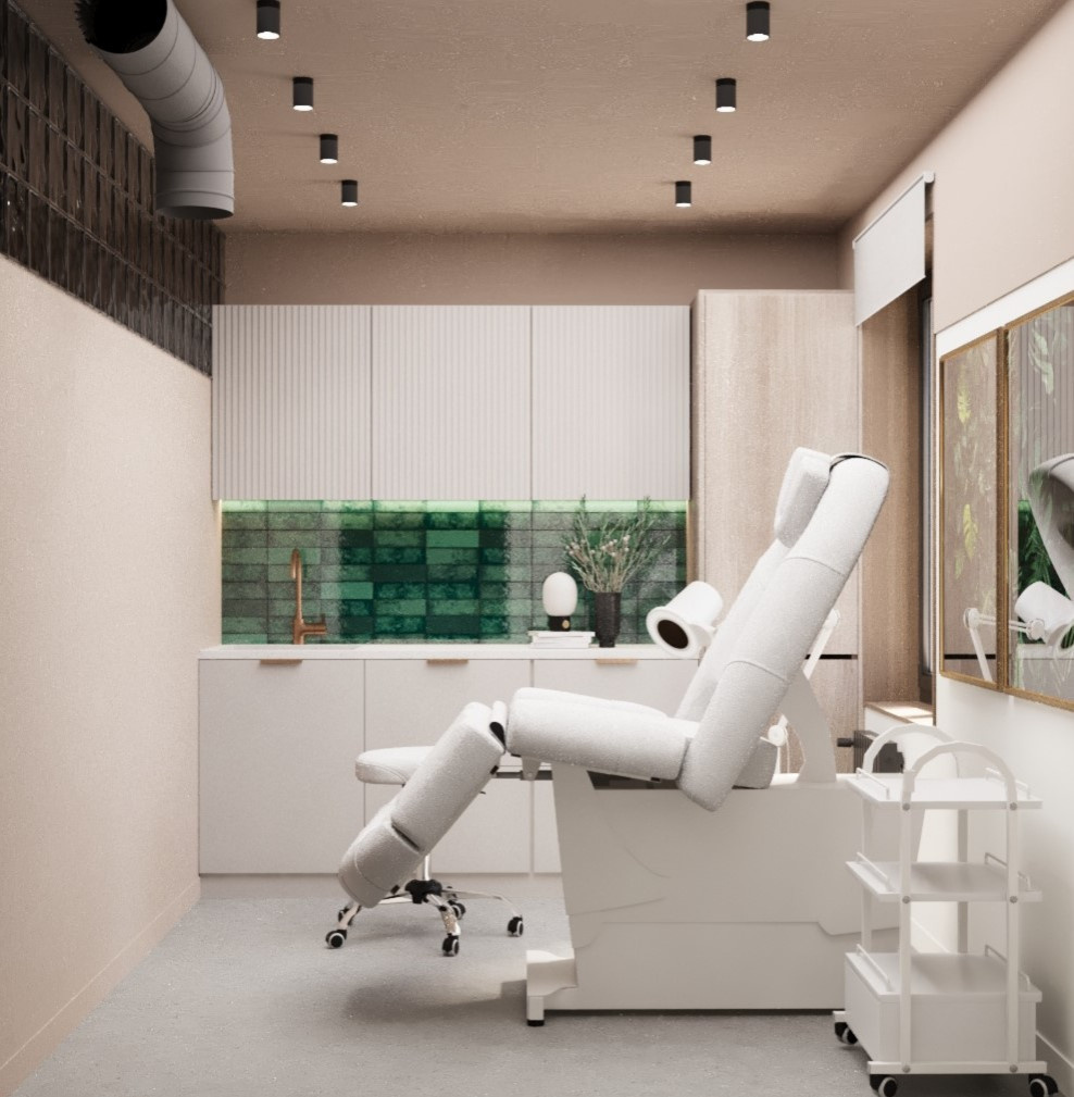 Дизайн проект салона красоты в стиле лофт