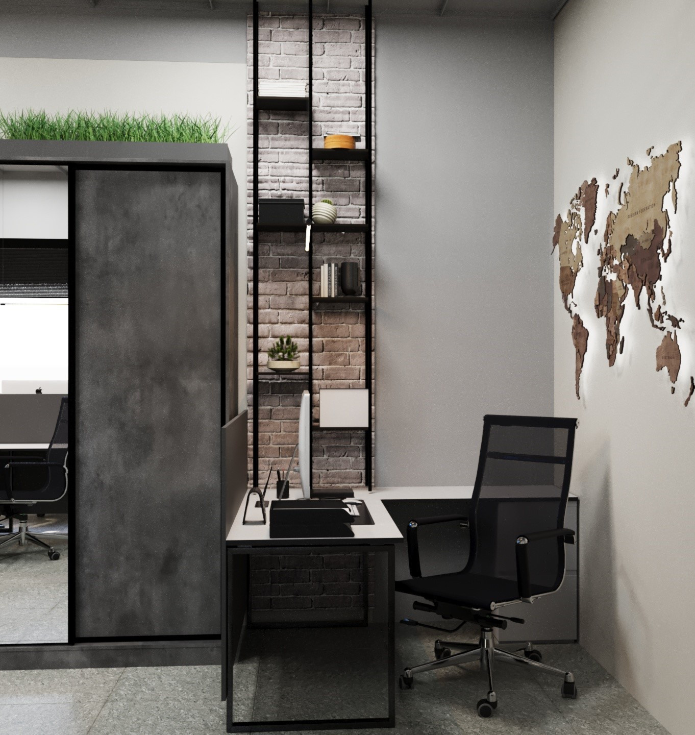 Дизайн проект офисного пространства в стиле лофт