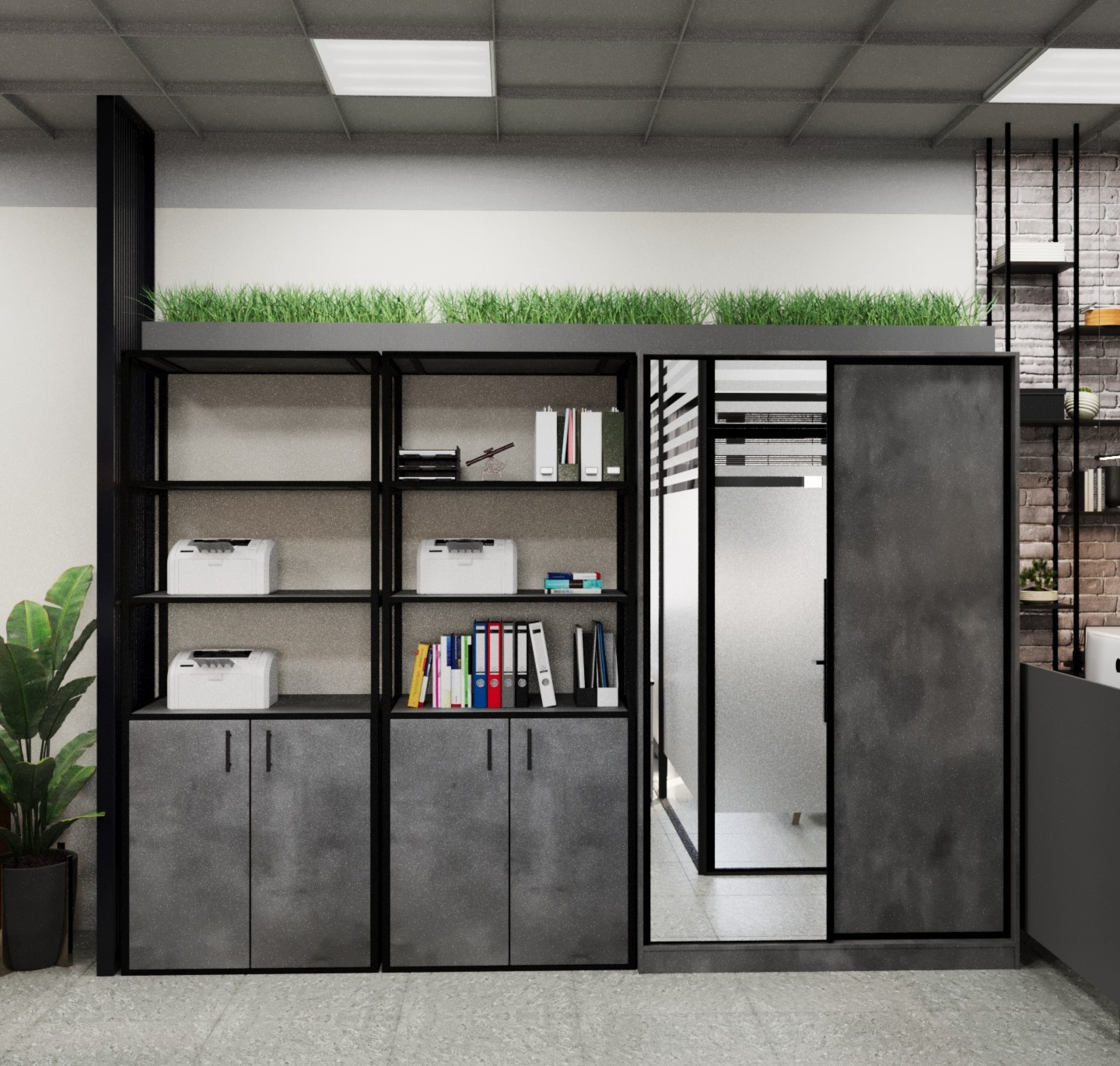 Дизайн проект офисного пространства в стиле лофт