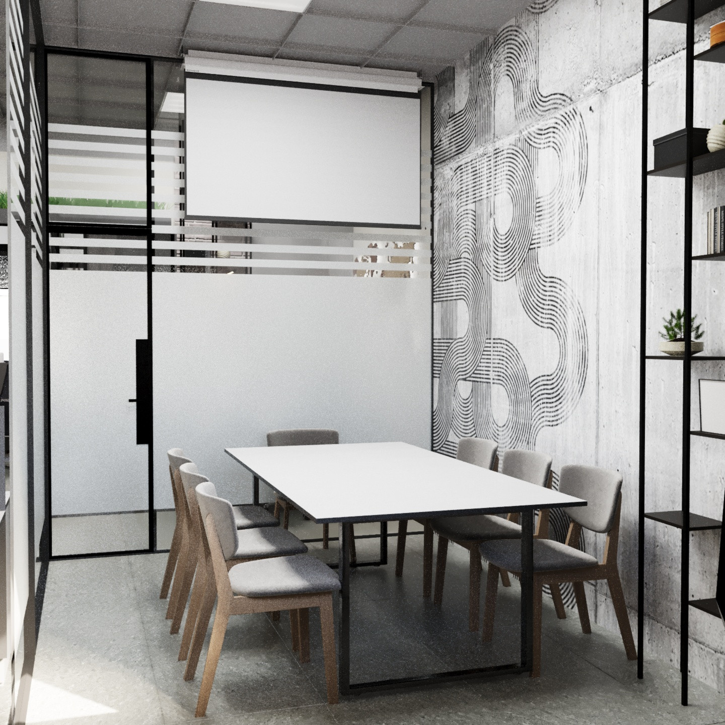 Дизайн проект офисного пространства в стиле лофт