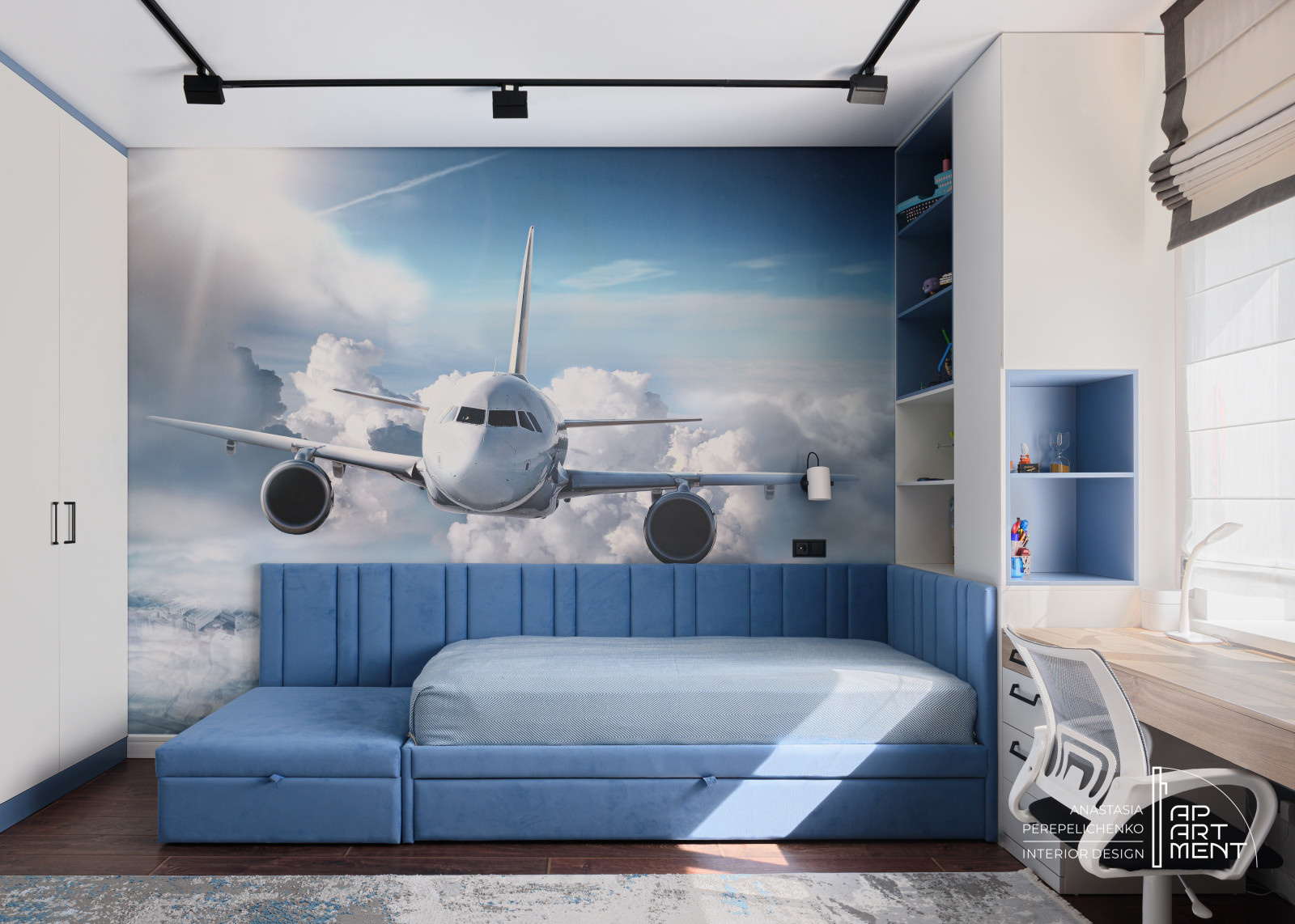 Дизайн детской 24.3 м2 для двух братьев