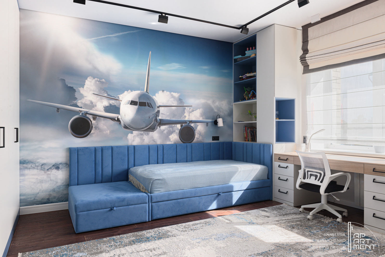 Дизайн детской 24.3 м2 для двух братьев