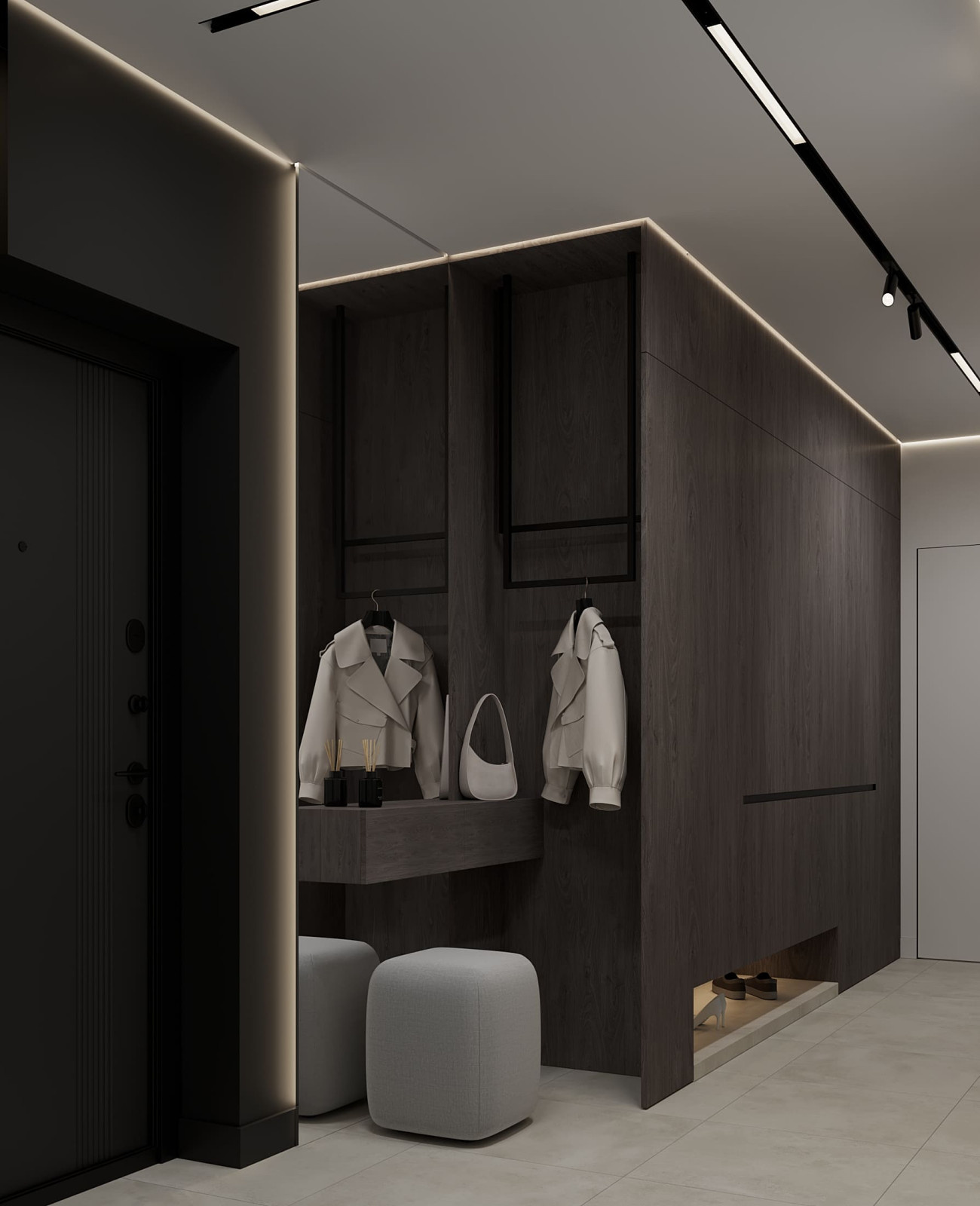 Дизайн-проект квартиры для семейной пары в современном стиле