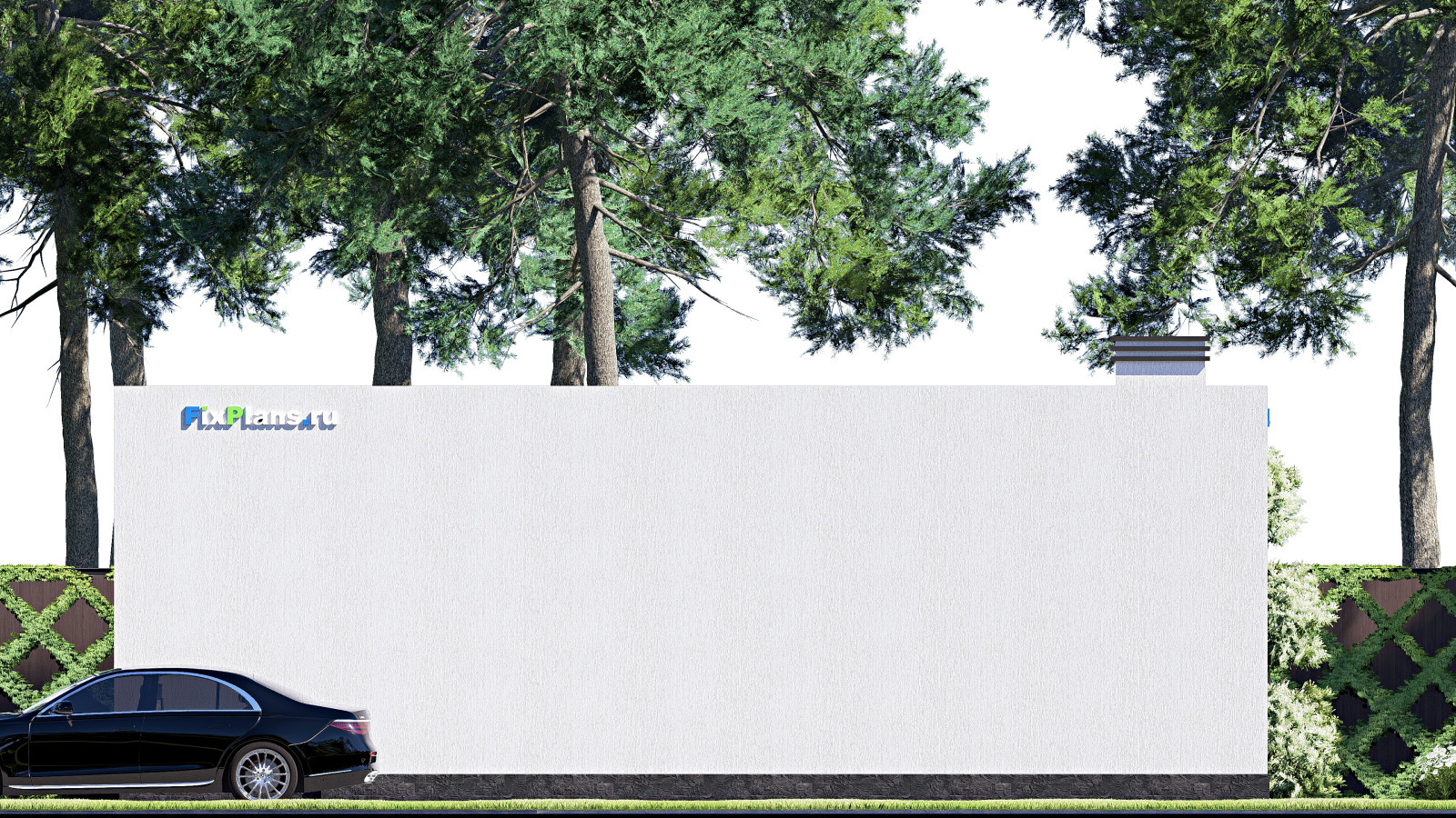 Проект одноэтажного дома 12х17м S161м2 F-18134