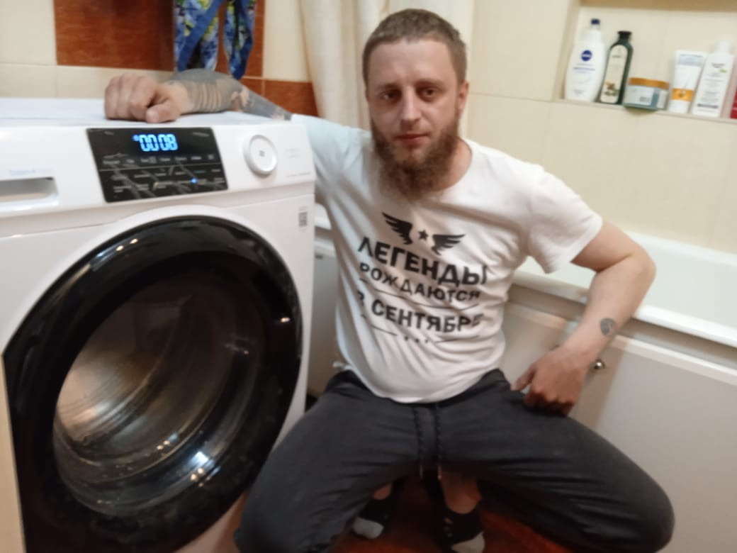 Установка стиральной машинки