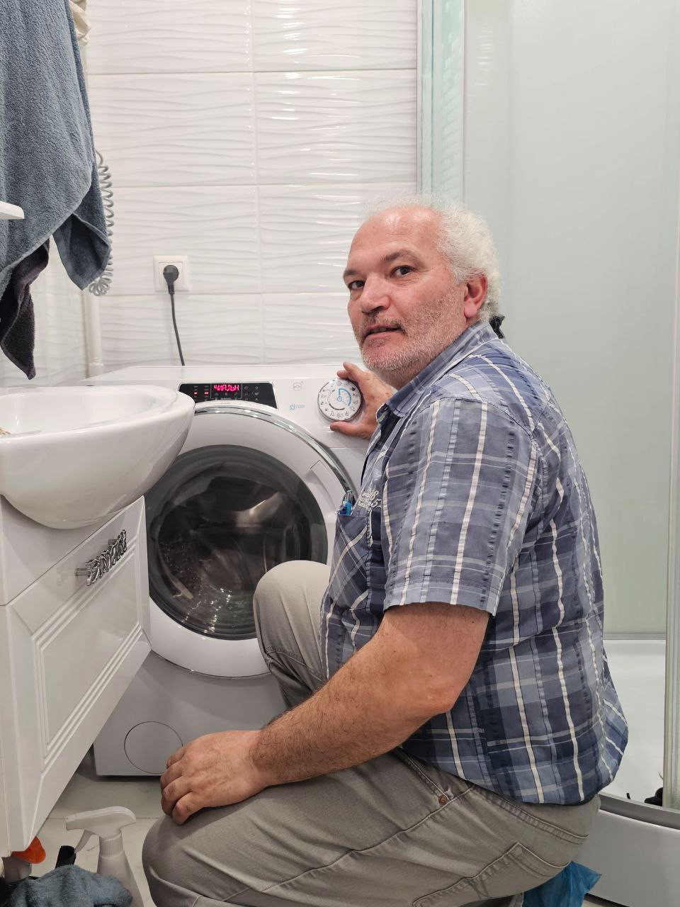 Установка стиральной машинки