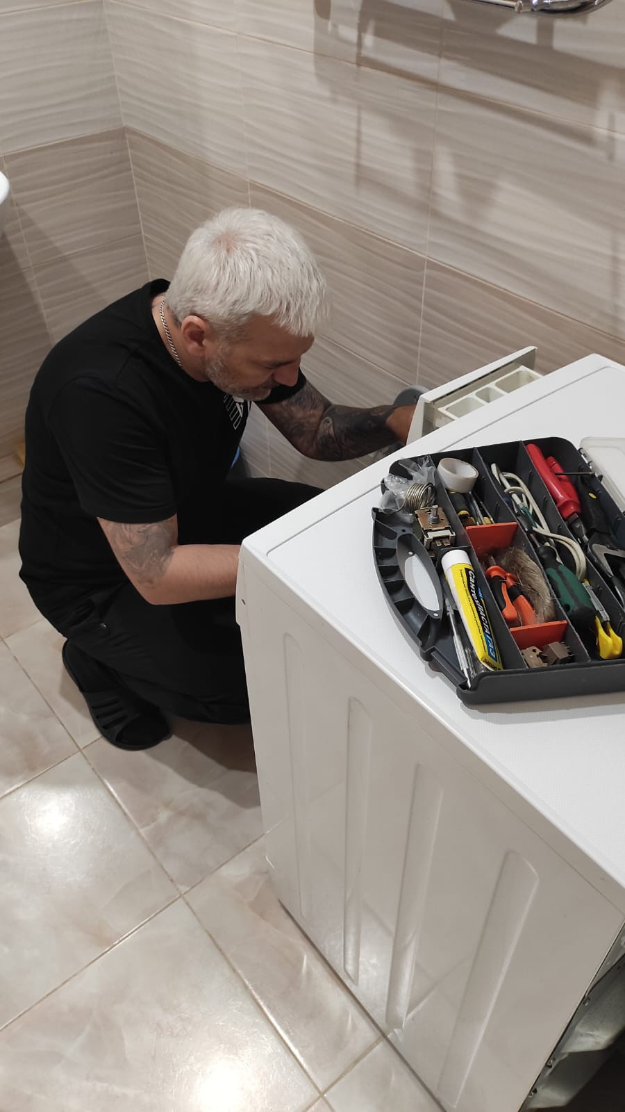 Обложка проекта: Установка стиральной машинки