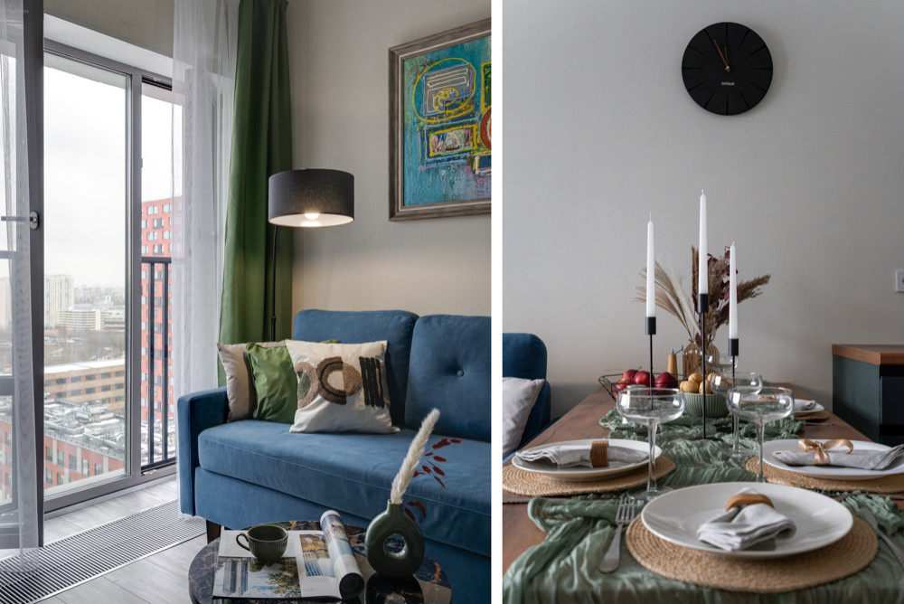 Хоумстейджинг квартиры в Москве для посуточной аренды