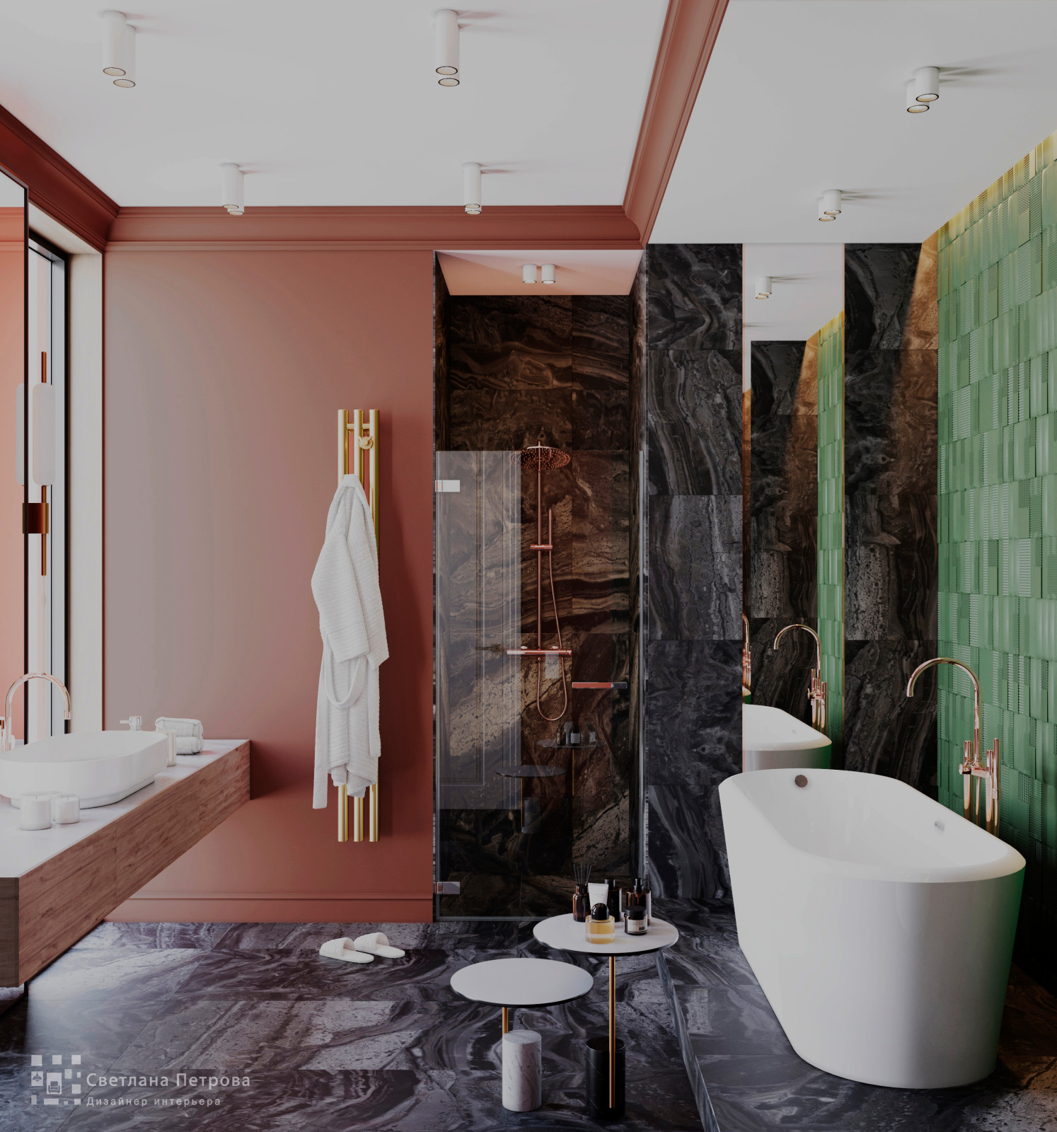 Дизайн интерьера санузла