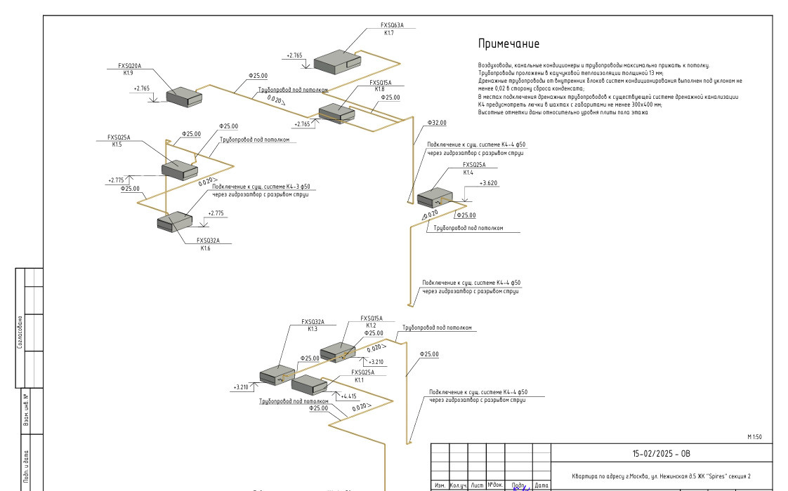 Обложка проекта: Проект вентиляции и кондиционирования таунхауса 350 м.кв.