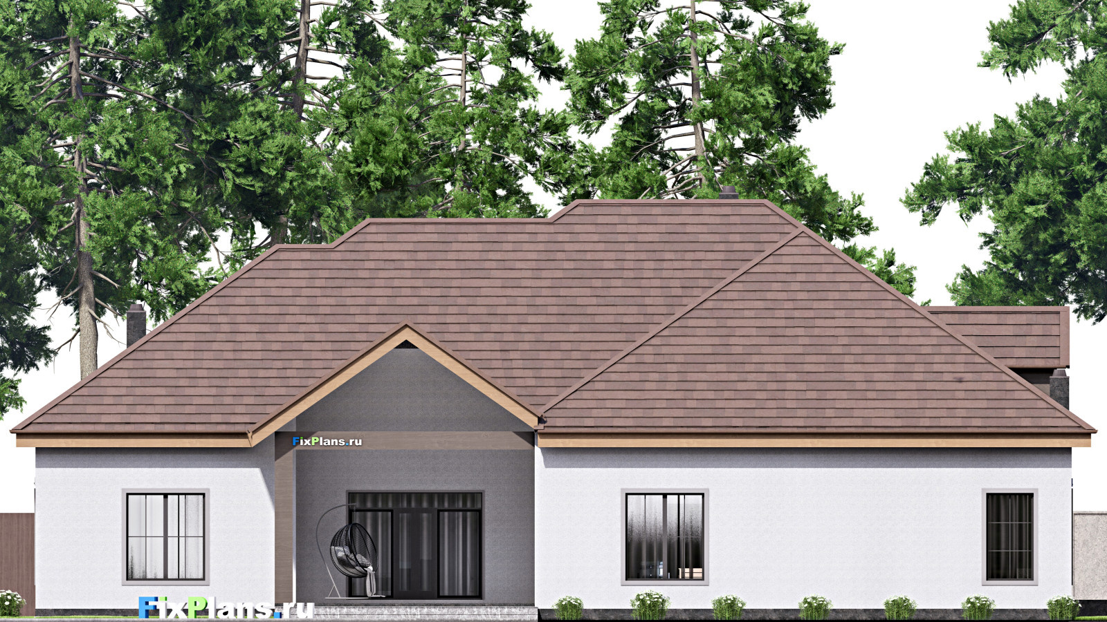 Проект одноэтажного дома 23х19м S429м2 F-16901