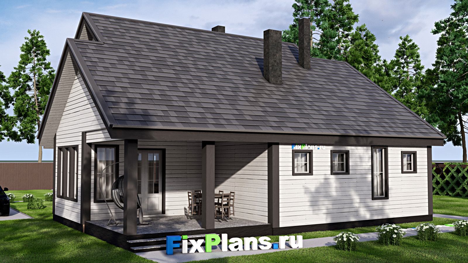 Проект одноэтажного дома 16х13м S145м2 F-16424