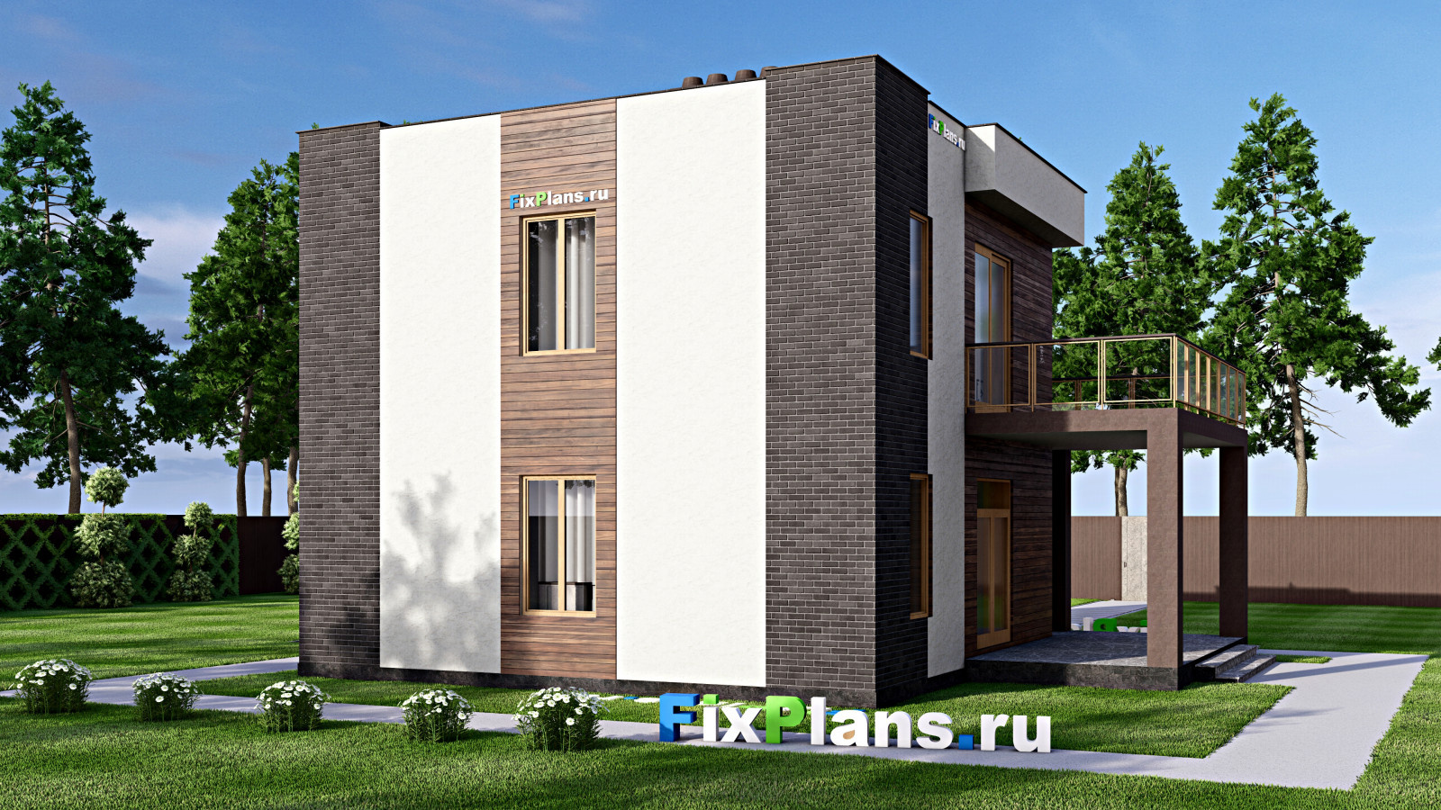 Проект двухэтажного дома 12х10 м S160м2 F-16154