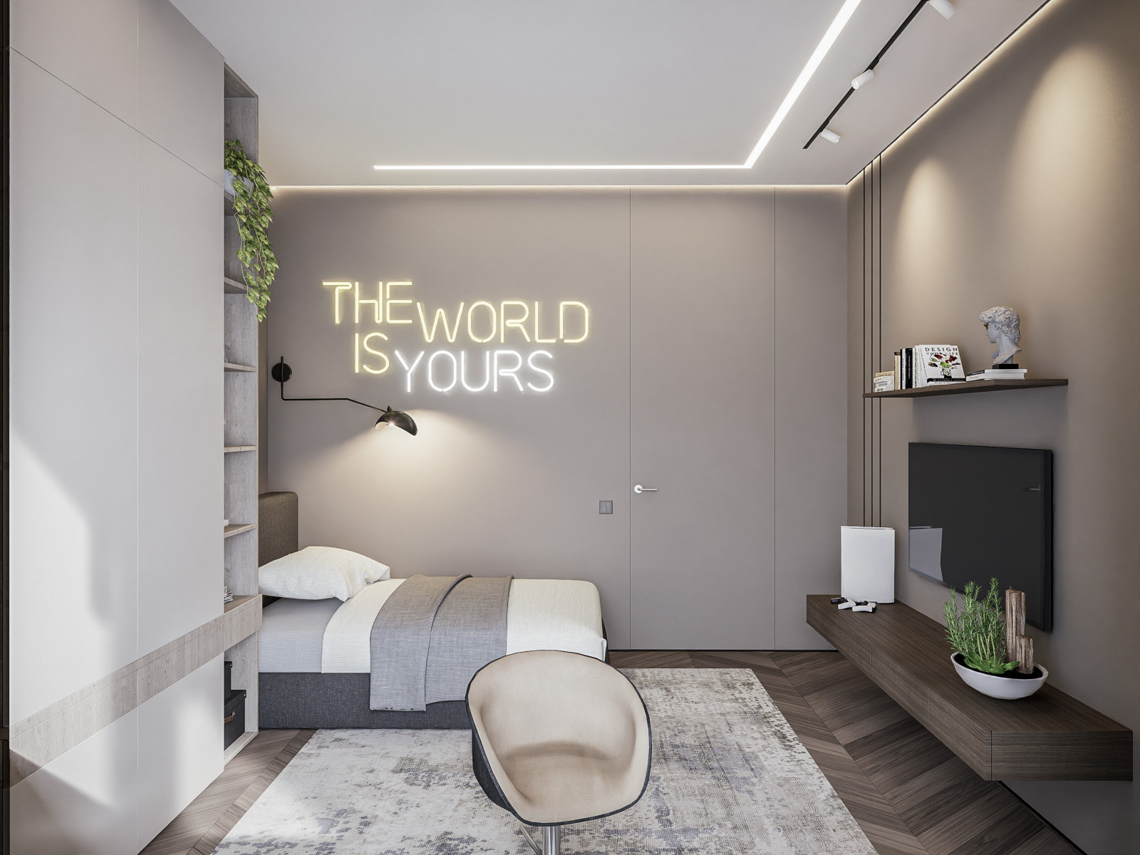 Дизайн-проект четырехкомнатной квартиры 99 м²