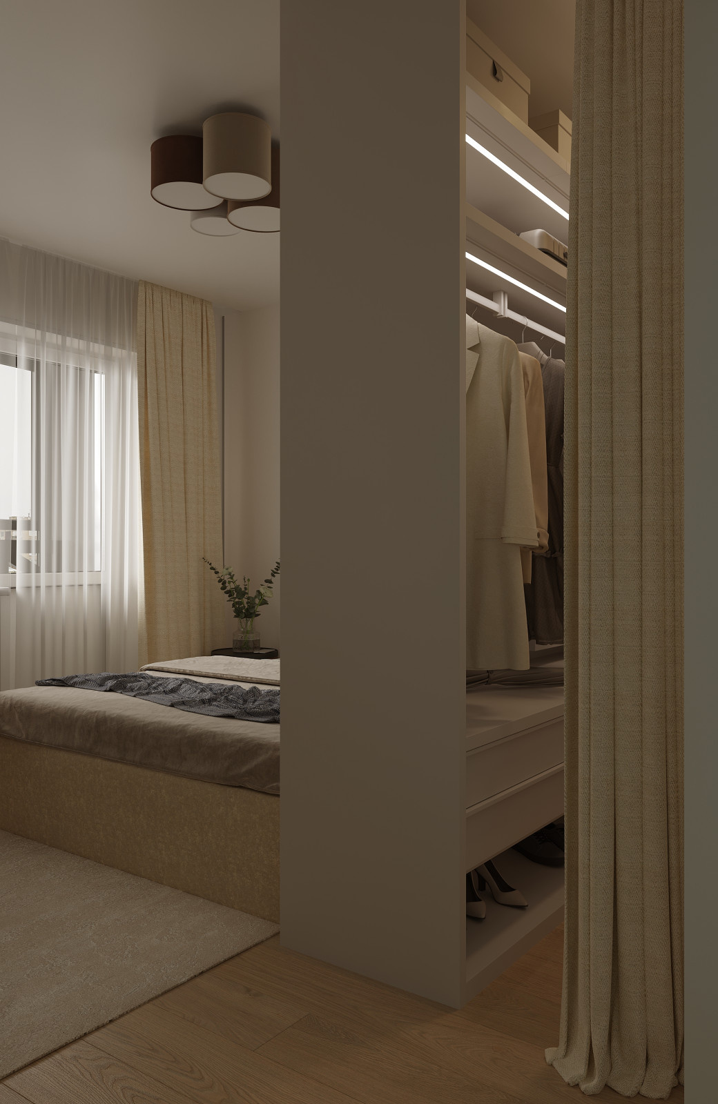 Двухкомнатная квартира для молодой пары