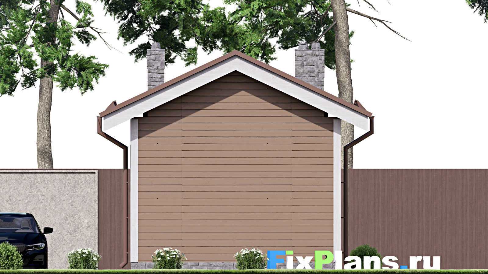 Проект одноэтажного дома 6х5м S15м2 F-15623