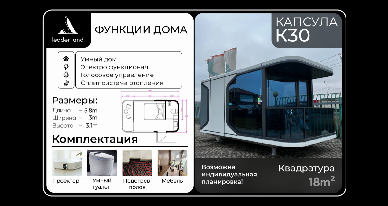 Модульный дом к30