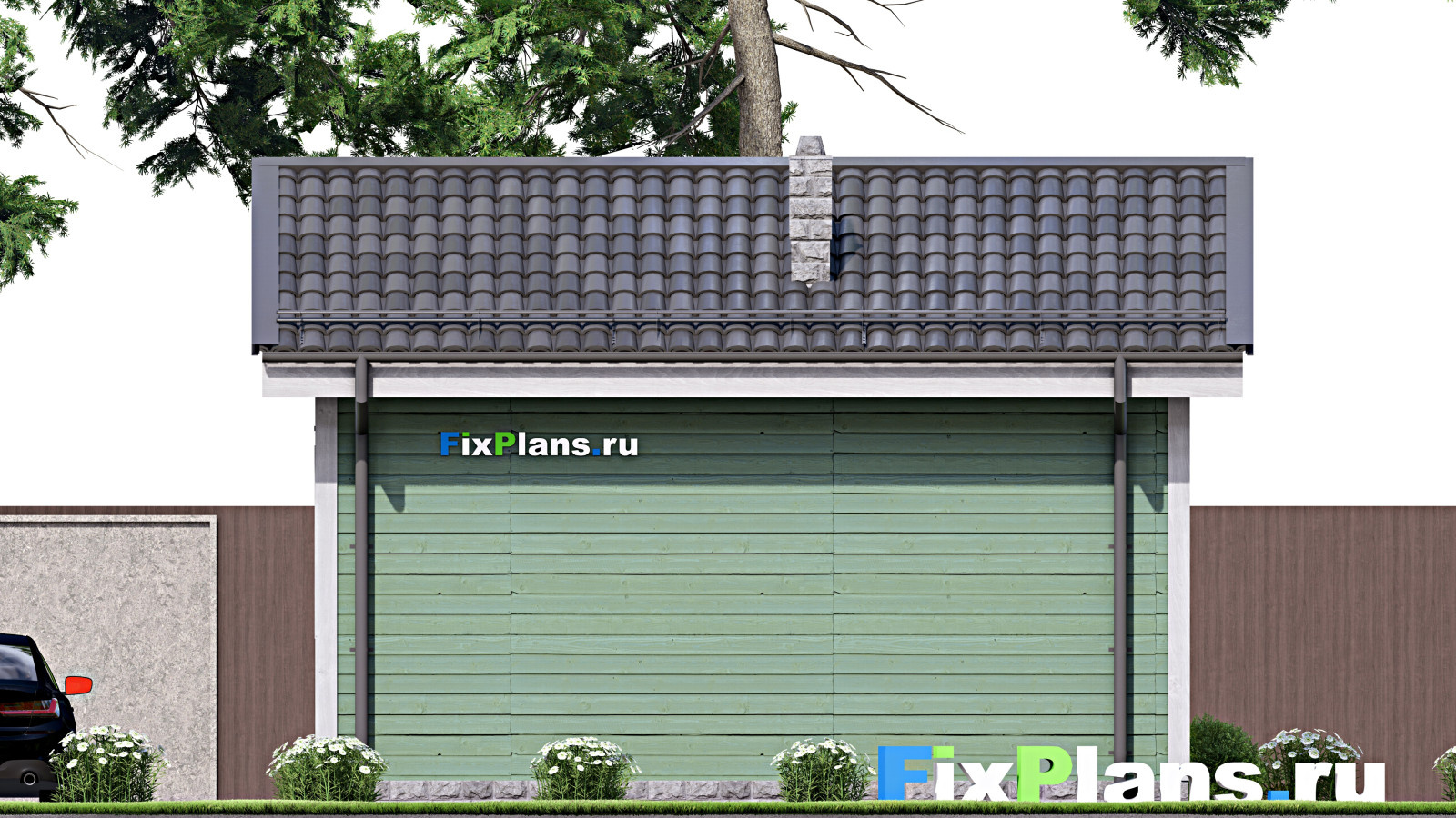 Проект одноэтажного дома 7х6м S23м2 F-15614